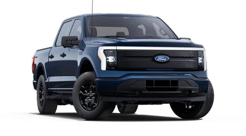 Antimatter Blue Metallic 2025 Ford F-150 Lightning XLT