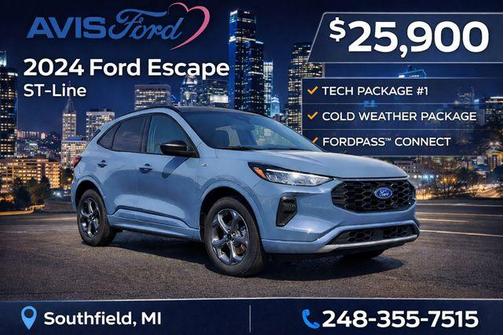 Vapor Blue 2024 Ford Escape ST-Line