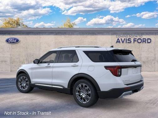 White Metallic 2026 Ford Explorer Platinum