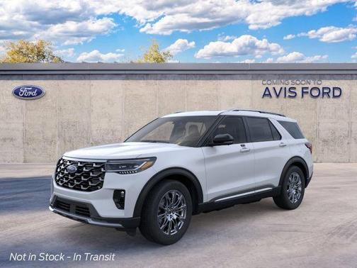 Space White Metallic 2026 Ford Explorer Platinum