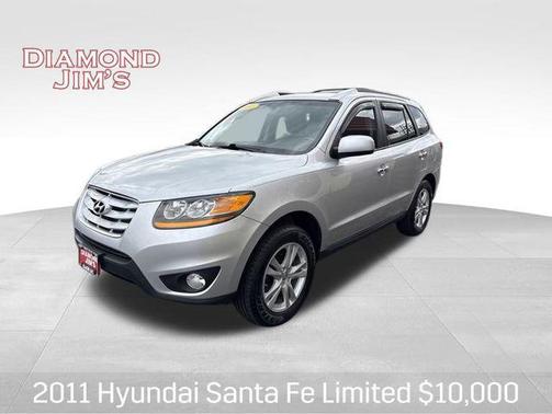 Moonstone Silver 2011 Hyundai SANTA FE Limited