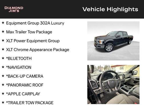 Black Metallic 2019 Ford F-150 XLT
