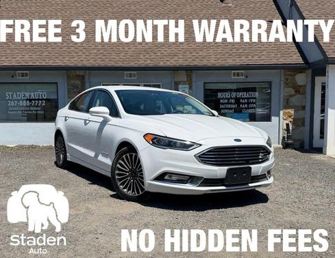 White 2018 Ford Fusion Hybrid Titanium
