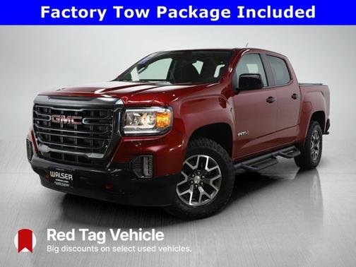 Red 2021 GMC Canyon 4WD AT4 w/Leather