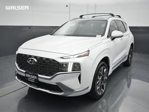 White 2022 Hyundai SANTA FE Calligraphy