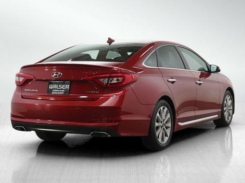 Scarlet Red 2017 Hyundai SONATA Limited