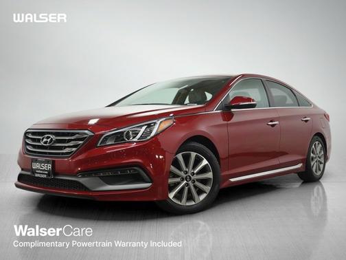 Scarlet Red 2017 Hyundai SONATA Limited