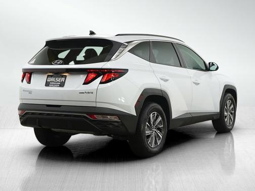 White Pearl 2024 Hyundai TUCSON Hybrid Blue
