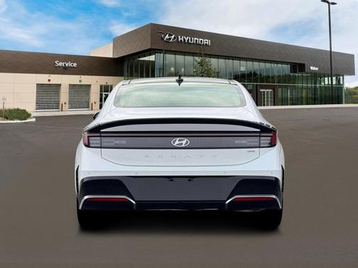 Serenity White 2026 Hyundai SONATA Hybrid Limited