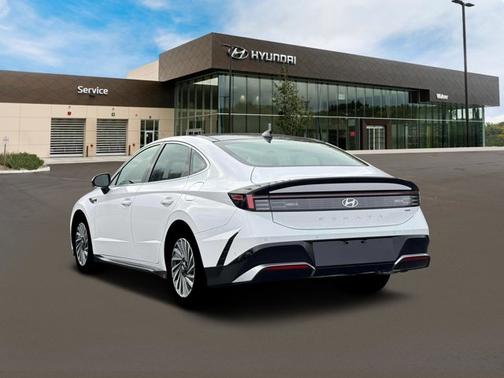 Serenity White 2026 Hyundai SONATA Hybrid Limited