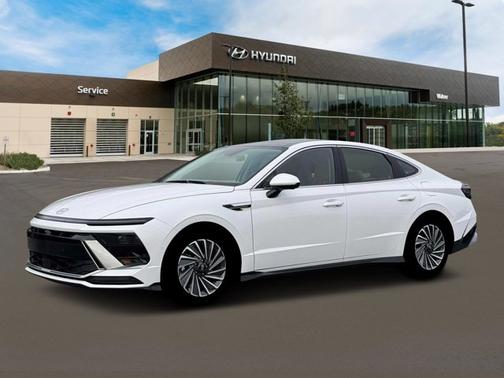 Serenity White 2026 Hyundai SONATA Hybrid Limited