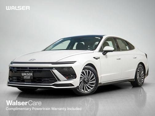 Serenity White 2026 Hyundai SONATA Hybrid Limited