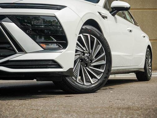 Serenity White 2026 Hyundai SONATA Hybrid Limited