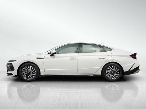 Serenity White 2026 Hyundai SONATA Hybrid Limited