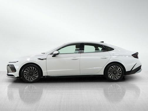 Serenity White 2025 Hyundai SONATA Hybrid Limited