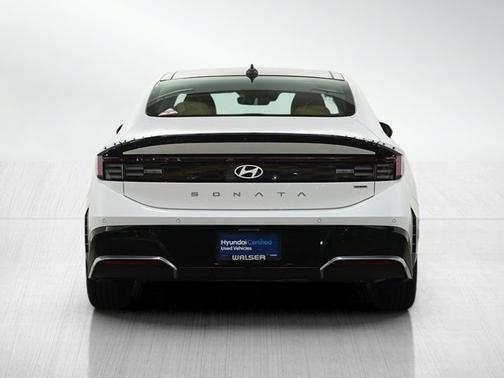Serenity White 2025 Hyundai SONATA Hybrid Limited