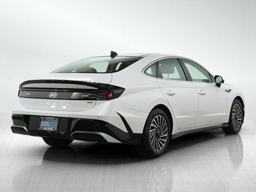 Serenity White 2025 Hyundai SONATA Hybrid Limited