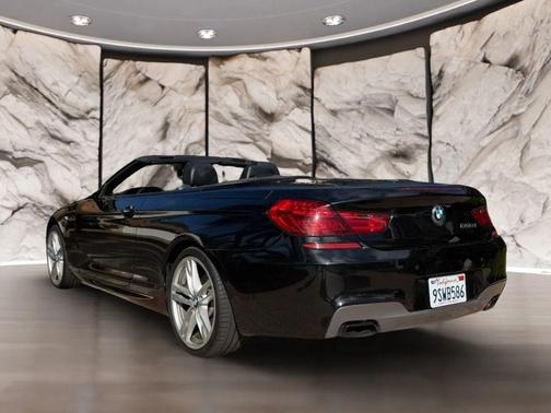 Black 2015 BMW 650 650i Convertible 2D