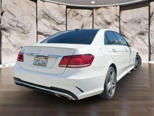 White 2015 Mercedes-Benz E-Class E 400 Sedan 4D