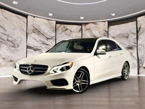 White 2015 Mercedes-Benz E-Class E 400 Sedan 4D