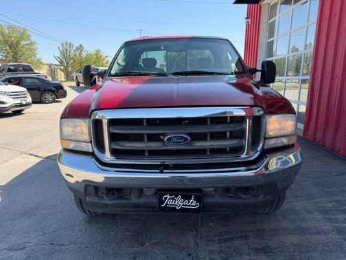 Red 2003 Ford F-350 Lariat