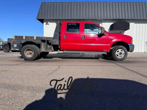 Red 1999 Ford F-350 Long Bed