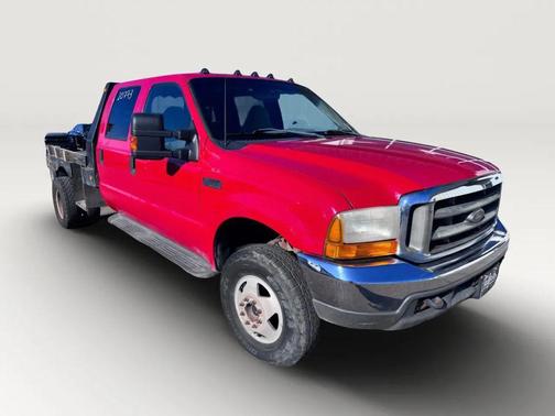 Red 1999 Ford F-350 Long Bed