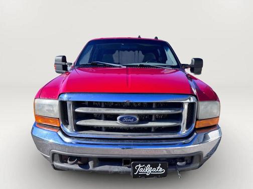 Red 1999 Ford F-350 Long Bed