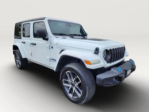 White 2024 Jeep Wrangler 4xe Sport S