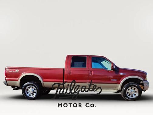 Maroon 2005 Ford F-350 Lariat