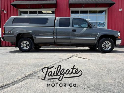 Gray 2000 Chevrolet Silverado 2500 LS Extended Cab