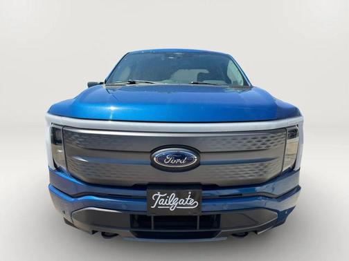 Blue 2022 Ford F-150 Lightning XLT