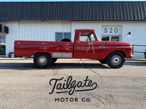 Red 1965 Ford F-250 Camper Special