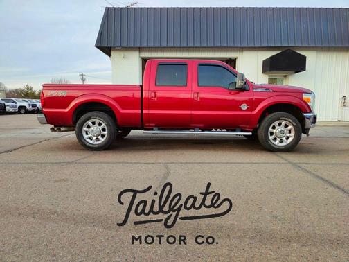 Maroon 2013 Ford F-250 Lariat Truck