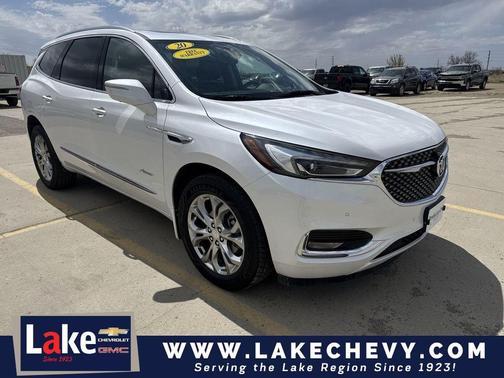 White Frost Tri-Coat 2020 Buick Enclave Avenir