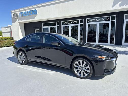 Jet Black Mica 2026 Mazda Mazda3 FWD w/Preferred Package