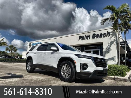 Summit White 2023 Chevrolet Traverse LT Cloth