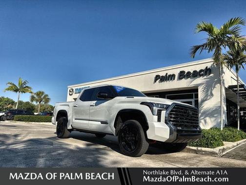 White 2024 Toyota Tundra Hybrid Platinum