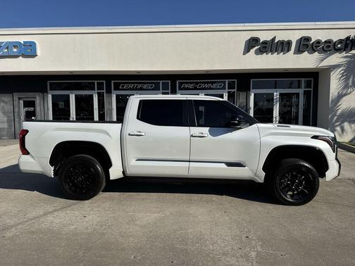 White 2024 Toyota Tundra Hybrid Platinum