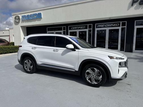 Quartz White 2021 Hyundai SANTA FE SEL