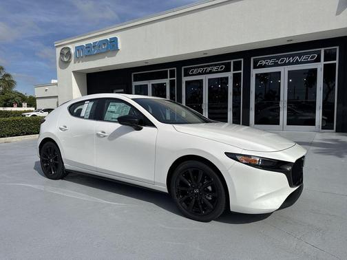 Snowflake White Pearl 2026 Mazda Mazda3 2.5 S Carbon Edition