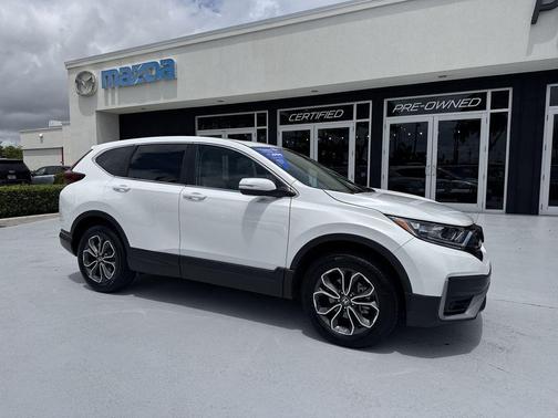 White 2021 Honda CR-V EX-L