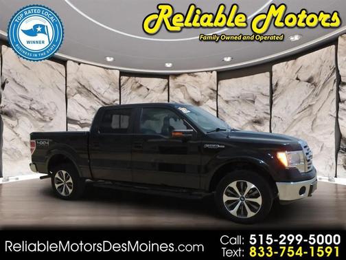 Black 2013 Ford F-150 Lariat