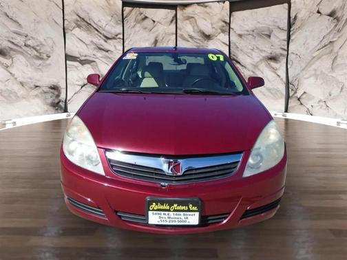 Burgundy 2007 Saturn Aura XE