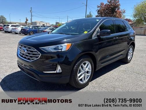 Agate Black Metallic 2021 Ford Edge SEL