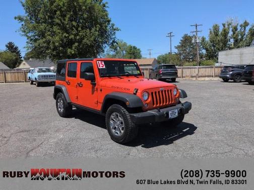 Sunset Orange Pearlcoat 2015 Jeep Wrangler Unlimited Rubicon