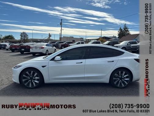 Pearl White Multi 2025 Tesla Model 3 Long Range