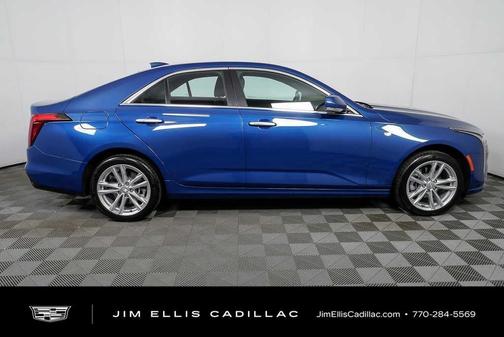 Blue 2023 Cadillac CT4 Luxury