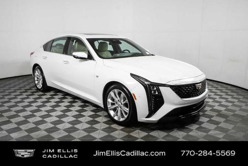 Summit White 2025 Cadillac CT5 Premium Luxury RWD