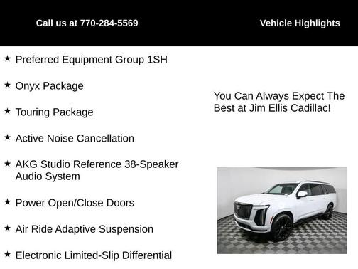 2026 Cadillac Escalade ESV Platinum Sport